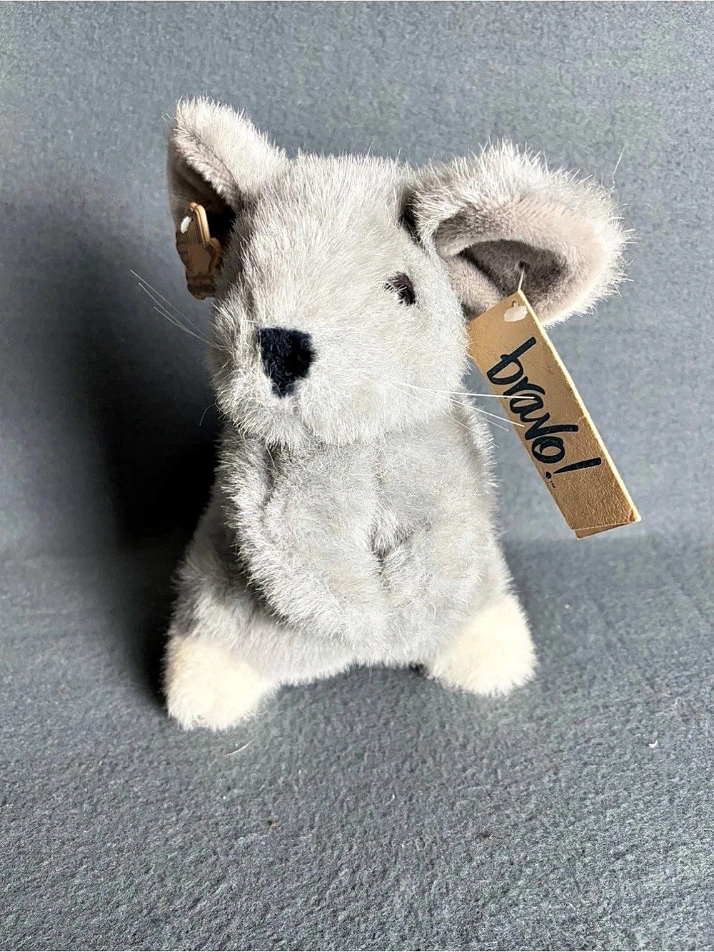 Vintage 1988 Disney Aristocats Roquefort Mouse Plush Bravo Applause 10"